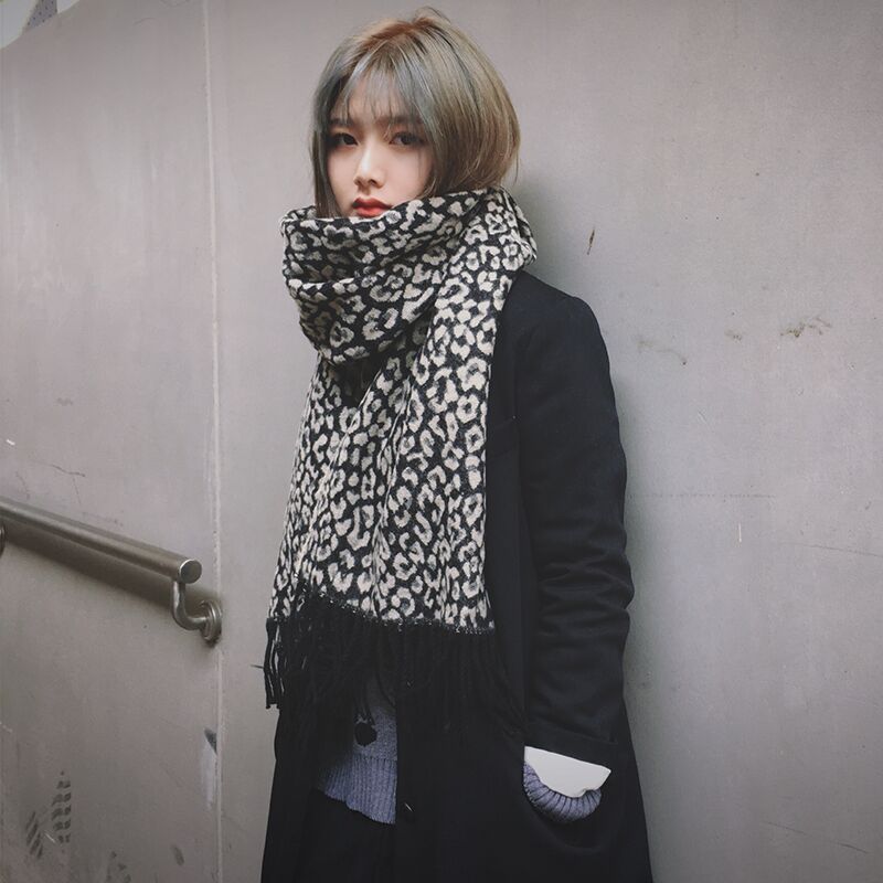 Women's Thick Warm Shawl Leopard Print Scarf Buy Center