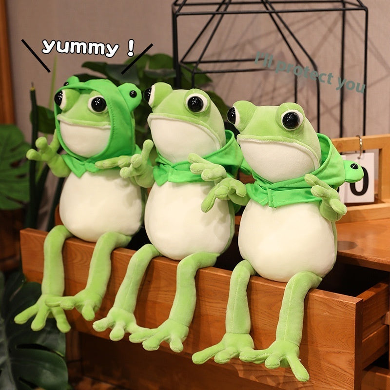 Fresh on the Scene at Buy Center: Creative Cloak Frog Doll Pillow Plush Toy