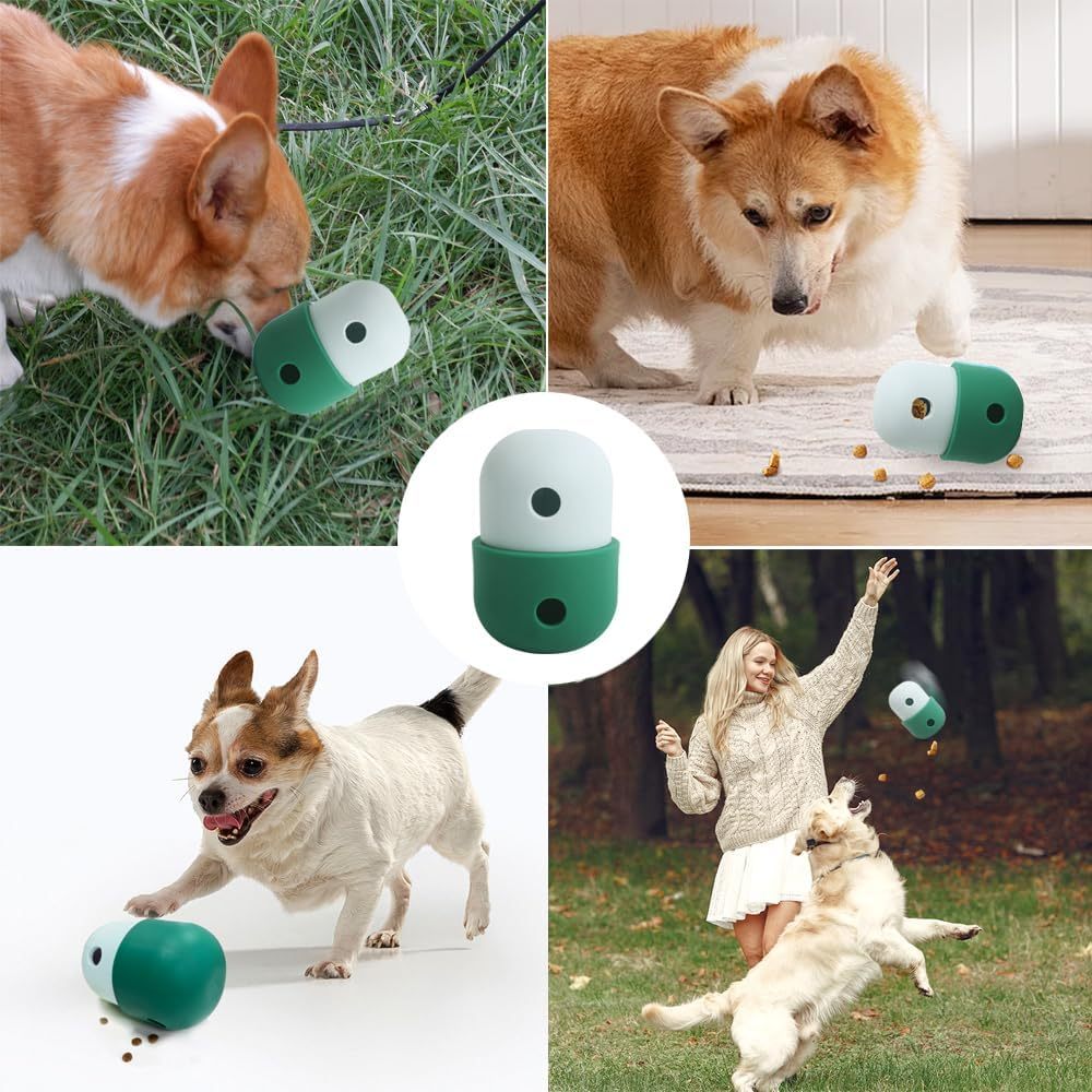 Fresh Arrivals at Buy Center: Pet Puzzle Toy Dog Treat Dispensing Cute Puppy Small Medium Dogs Interactive Chase Toy Pet Funny Enrichment Toys Food Ball For Dog Playing Training Slow Feeder Bowls