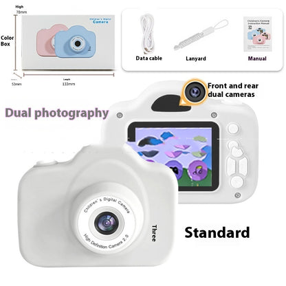 Newly Arrived at Buy Center: A3 Children's Camera Cartoon Digital Camera A3 Puqing White Dual Camera