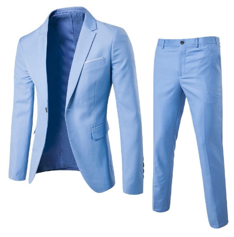 Two-piece Suit Business Professional Formal Wear Korean Slim Fit Buy Center