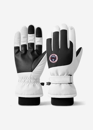 Gants de ski chauds d'automne et d'hiver pour écran tactile imperméables