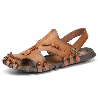 Sandalias de talla grande para hombre, transpirables, antideslizantes, para playa