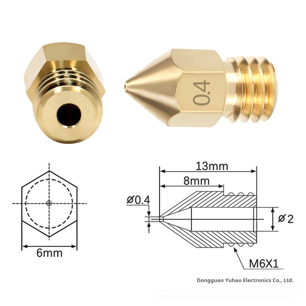 Buy Center Hot Pick-3D Printer Accessories Pointed Brass MK8 Nozzle Alloy Cleaning Pin MK8 Nozzle Kit