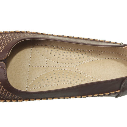 Fresh on the Scene at Buy Center: Hollow Flat Bottom Soft Bottom Slip-on Pumps Middle-aged And Elderly Comfortable