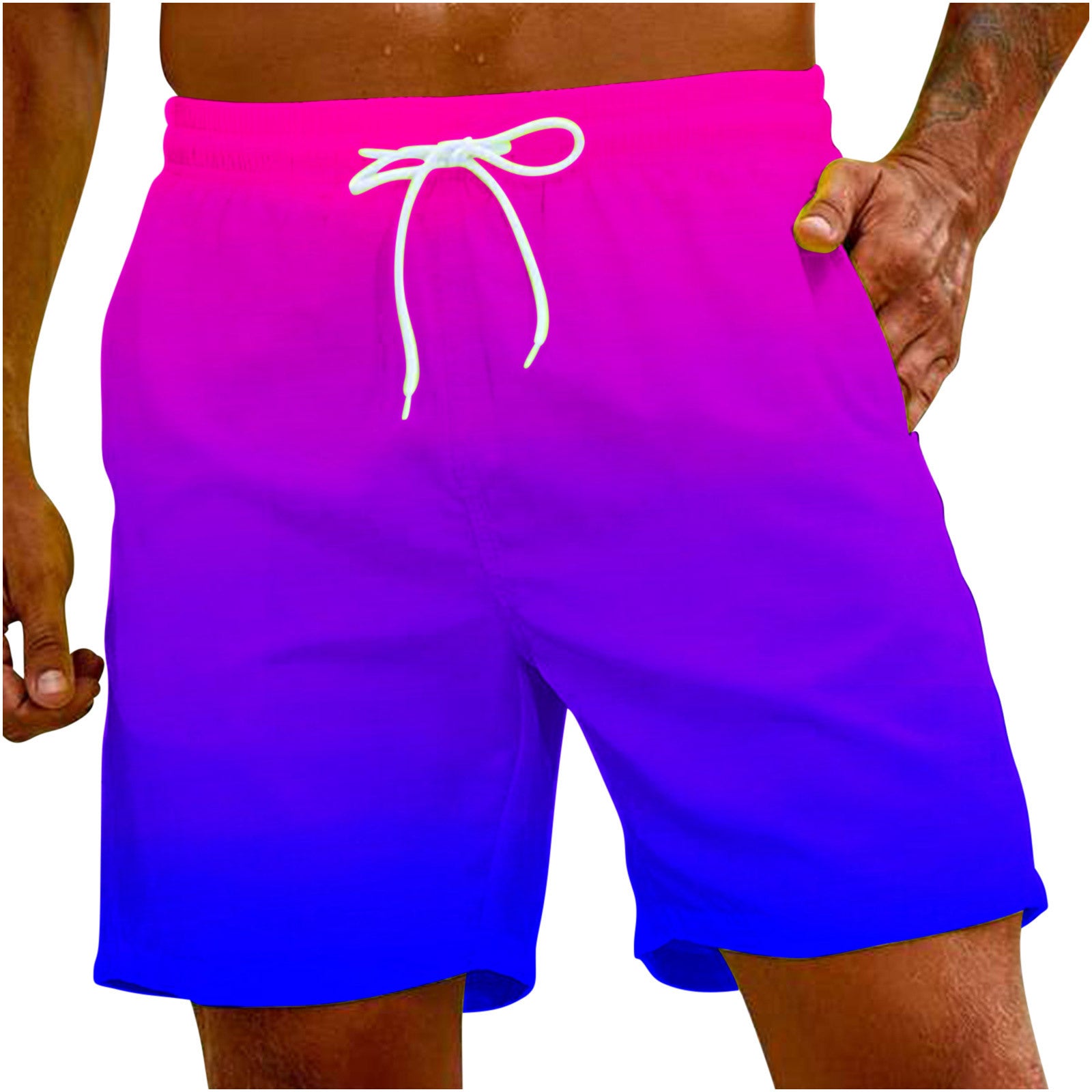 Newly Released at Buy Center: Casual Men's Solid Color Beach Pants