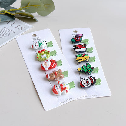 Christmas Hair Accessories Little Girl Christmas Tree Elk Barrettes | Jewelry & Watches3 | Buy Center