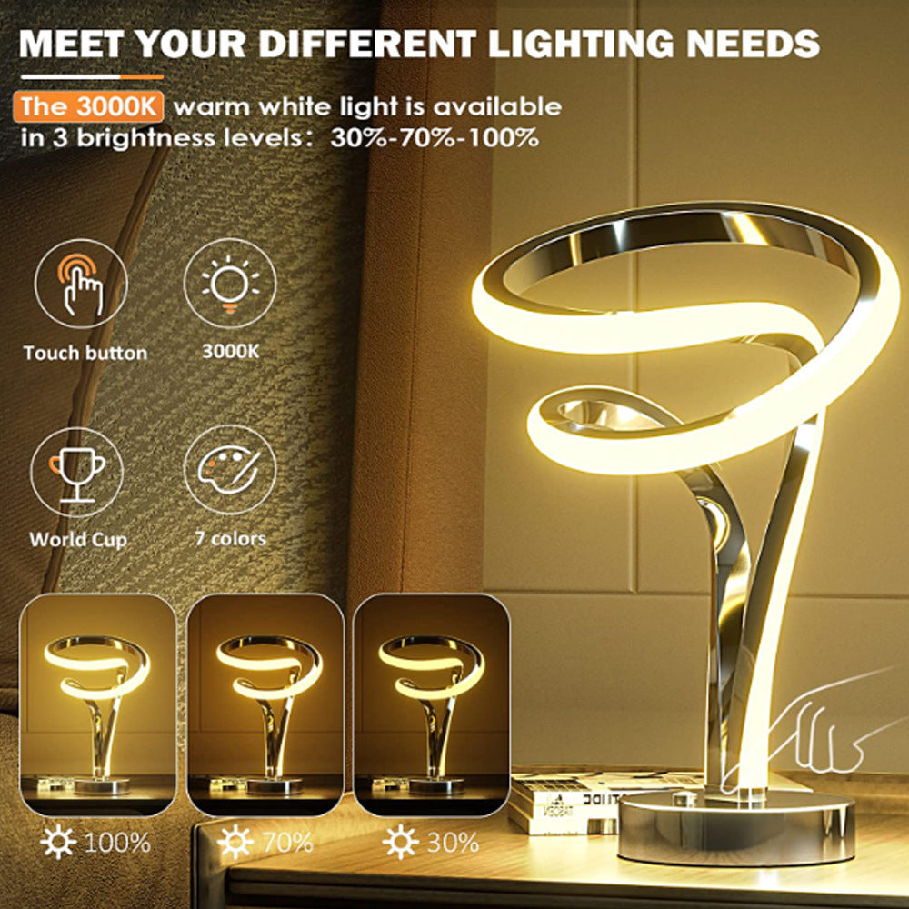 Newly Released at Buy Center: Aluminum Alloy Bar Table Lamp LED Wooden Eye Protection Table Lamp Can Be Used For USB Charging