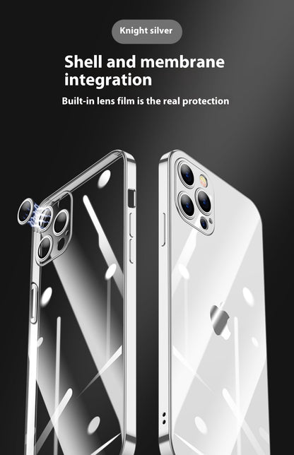 Newly Arrived at Buy Center: All-inclusive Electroplating Transparent TPU Comes With Lens Protector Phone Case