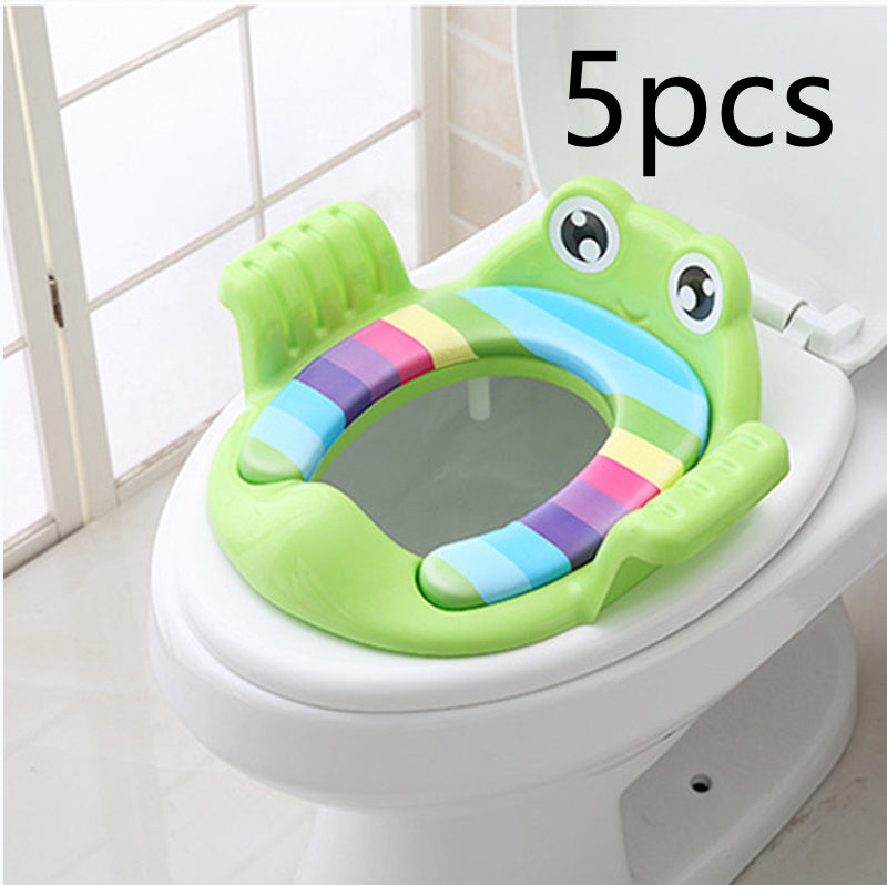 Baby Children Toilet Seat Toilet Green 5pcs