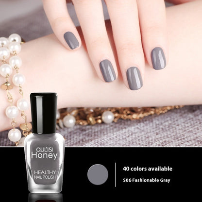 Just Arrived at Buy Center: Water-based Peelable Tearable Nail Polish 8ml 06 Fashionable Gray 8ml