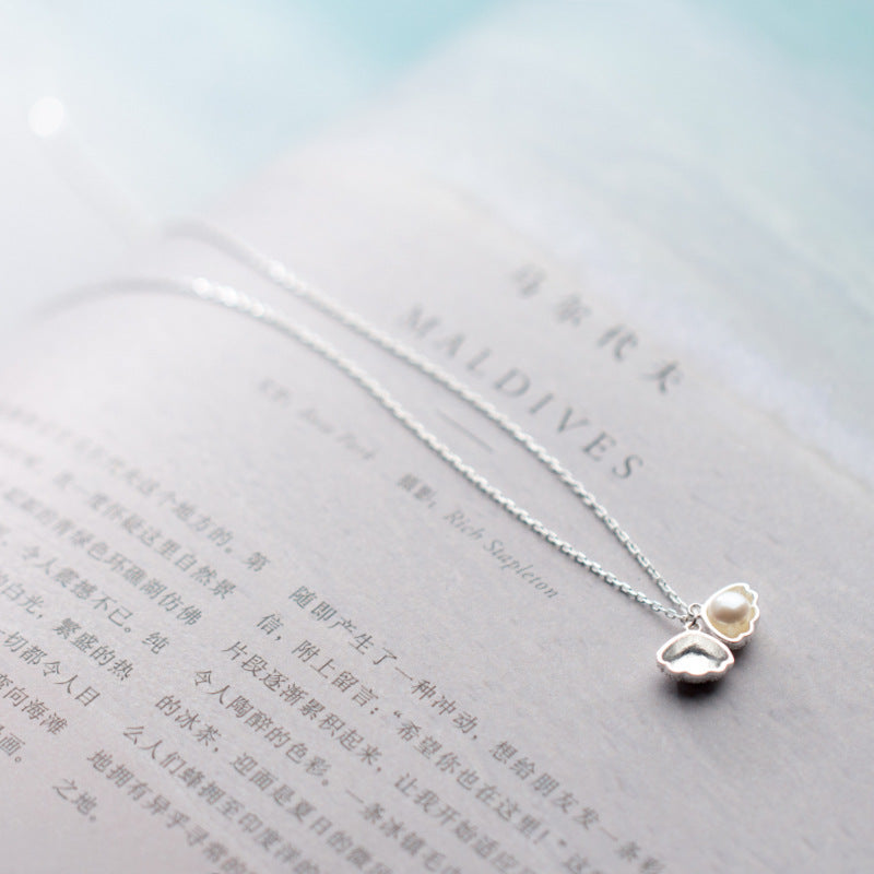 Fresh Arrivals at Buy Center: Personalized Simple S925 Silver Shell Necklace For Women