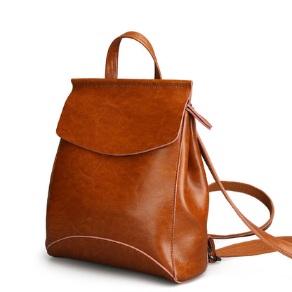 Newly Released at Buy Center: Versatile Cowhide Women's Multifunctional Leather Backpack