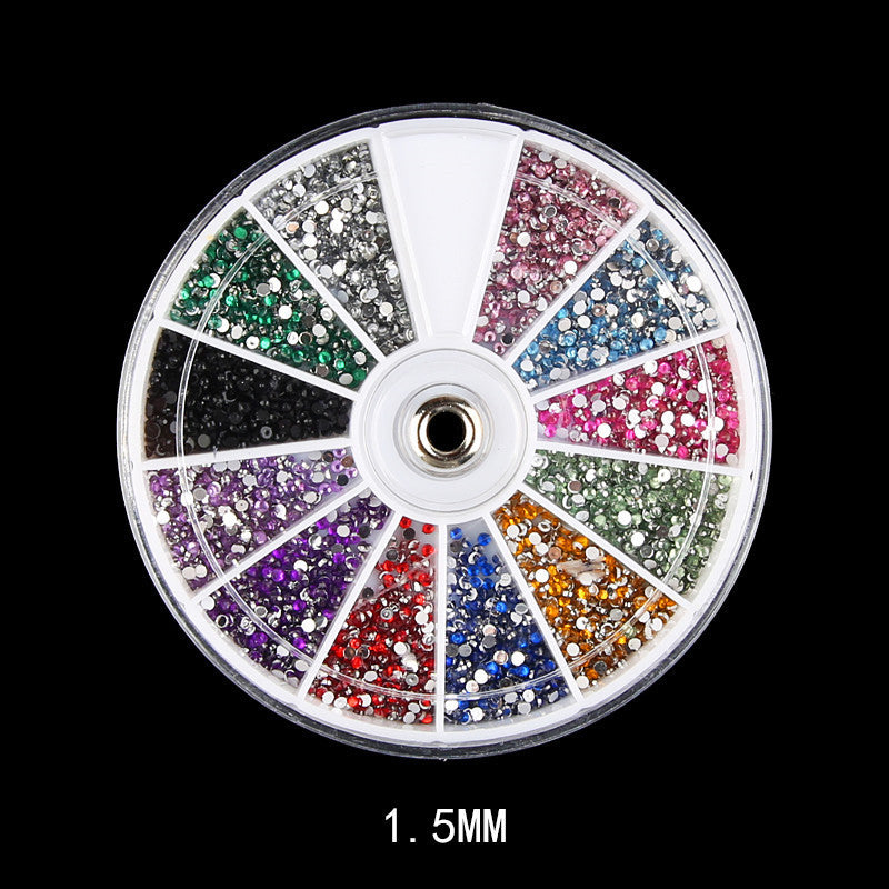 Hot New Items at Buy Center: Diamond fake nails domestic rhinestones 12 colors 1.5MM