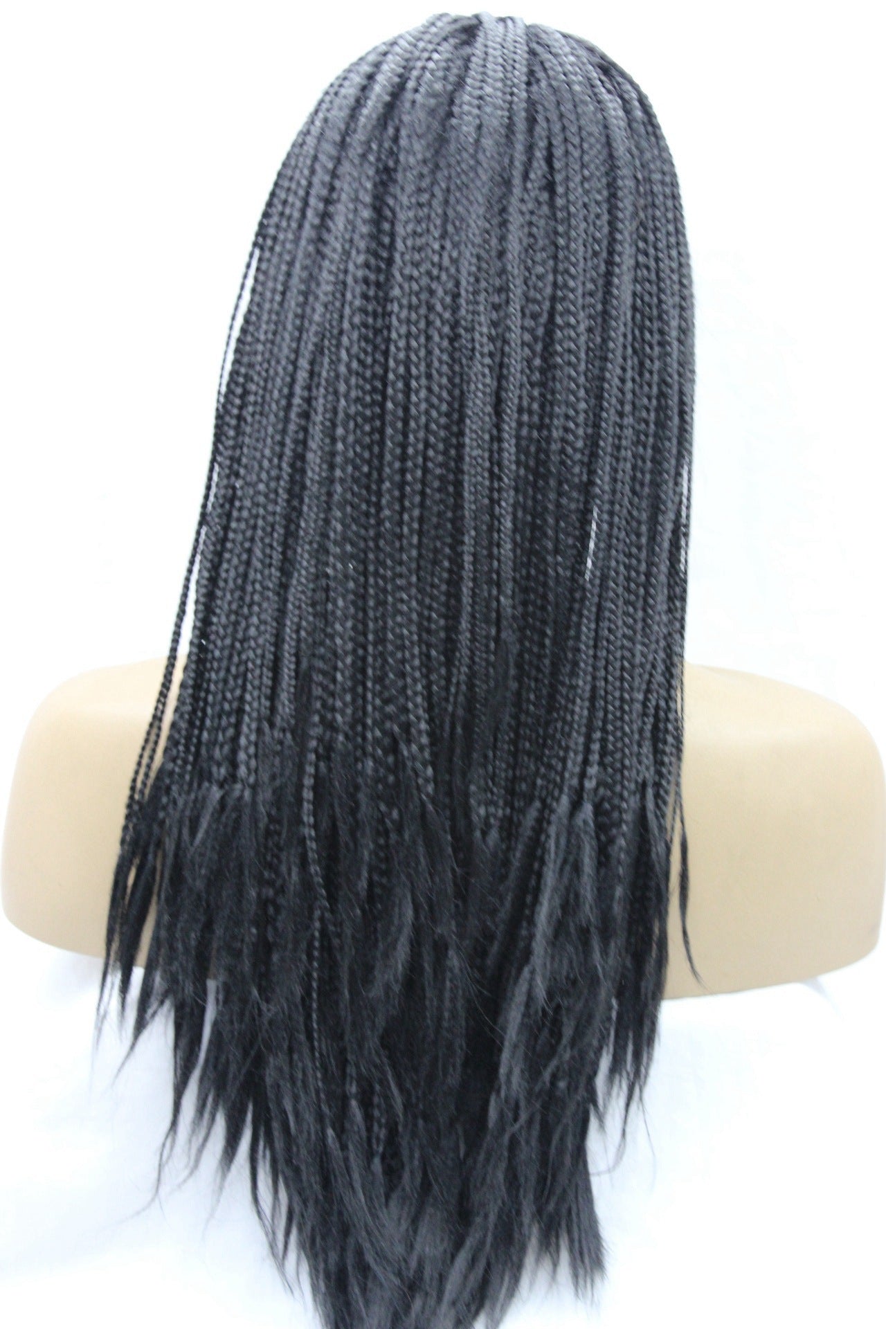 Newly Released at Buy Center: European and American black scorpion hair, front lace chemical fiber wig headgear, three wigs