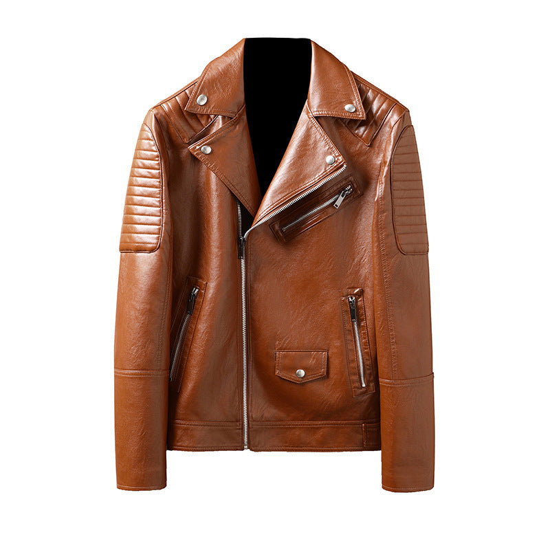 Spring And Autumn Slim-fitting Biker Leather Jacket Buy Center