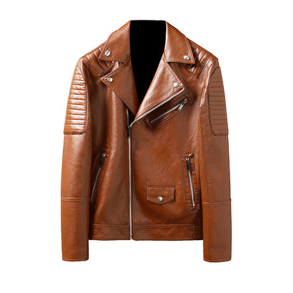 Spring And Autumn Slim-fitting Biker Leather Jacket Buy Center