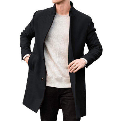 Manteau en laine épaisse pour homme, nouvelle collection automne et hiver