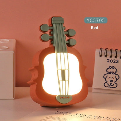 Newly Arrived at Buy Center: Violin Eye Protection Learning Desk Lamp USB Charging Red 9.5x4.8x14CM