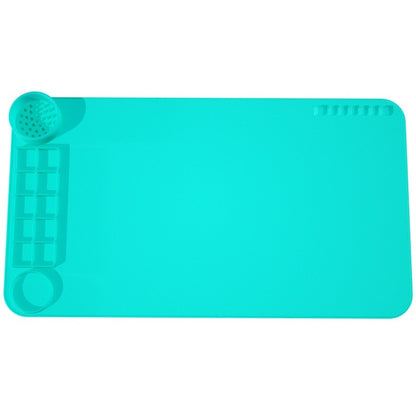 Newly Arrived at Buy Center: Children's New Silicone Graffiti Painting Mat Puzzle Cute Clear Drawing Light Color Coloring Book In Stock Wholesale Mint Green No 1