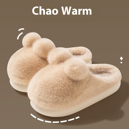 Cute Rabbit Indoor Home With Velvet Warmth Baotou EVA Anti Slip Slippers Buy Center