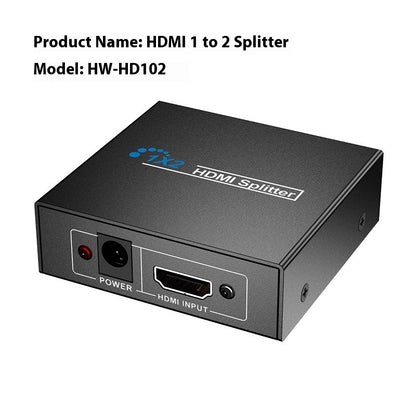 Hdmi Distributor One Divided Into Two 4K Series HDMI One-switch Two-way Frequency Divider Buy Center