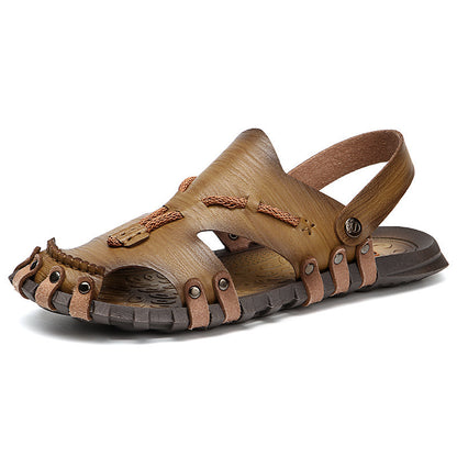 Sandalias de talla grande para hombre, transpirables, antideslizantes, para playa