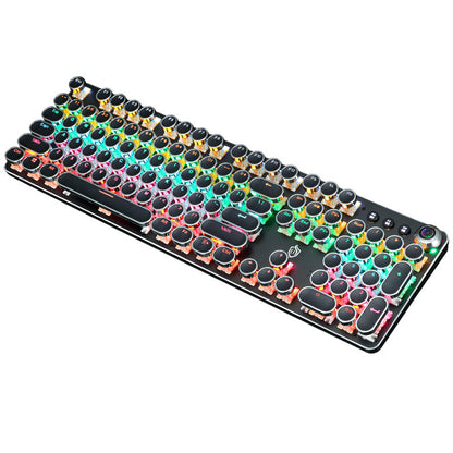 Now Available at Buy Center: Retro Punk Electroplated Knob Luminous Mechanical Keyboard