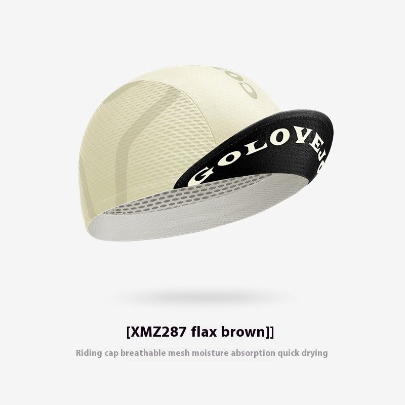 Just Arrived at Buy Center: Cycling Small Hat Summer Road Bike Sun Protection Helmet Liner Sun-proof And Breathable XMZ287 Linen Brown