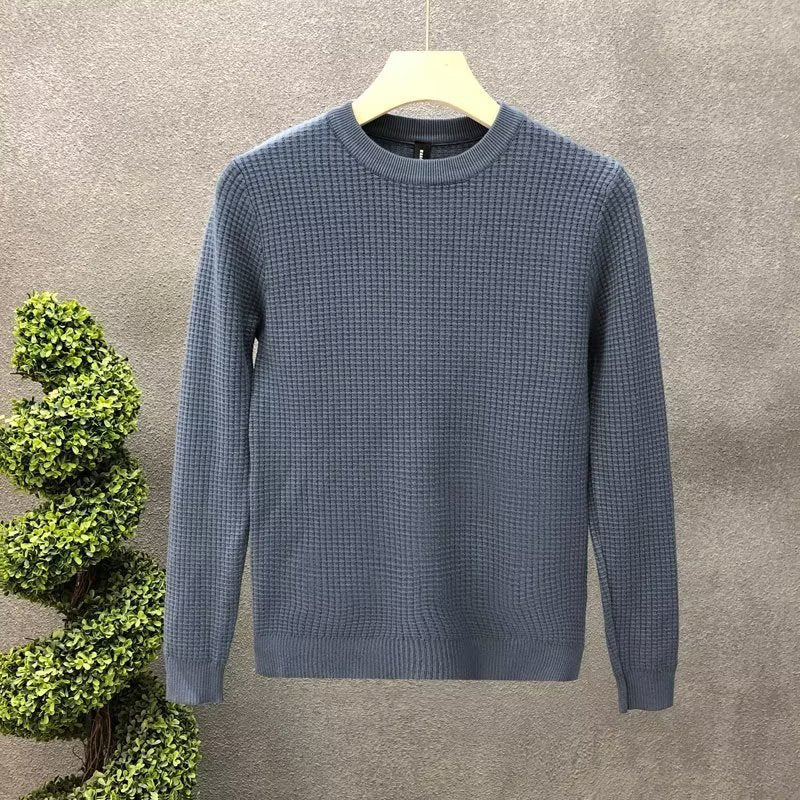 Loose Round Neck Sweater Men's Knitted Shirt Buy Center