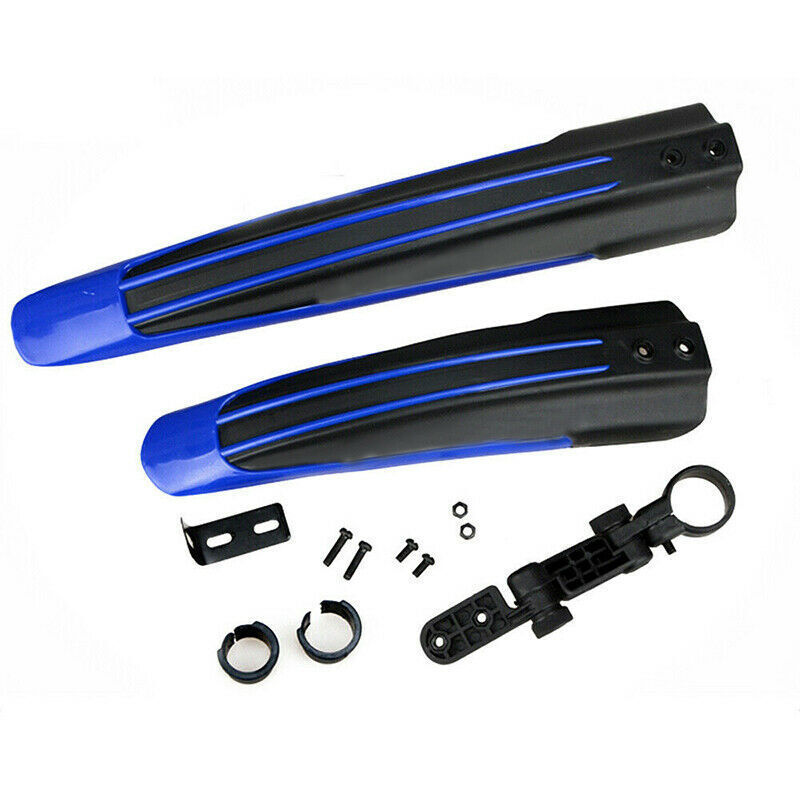 Newly Arrived at Buy Center: 2x Bicycle Mud Guard Fenders Set Mountain Bike Mudguards Front Rear Set Blue