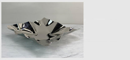 Just Arrived at Buy Center: Folding Art Stainless Steel Square Fruit Plate