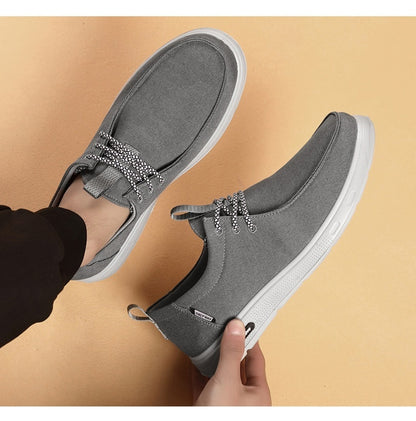 Hot New Items at Buy Center: Men's Cloth Shoes Versatile Soft Bottom Lace Up Leisure Sports