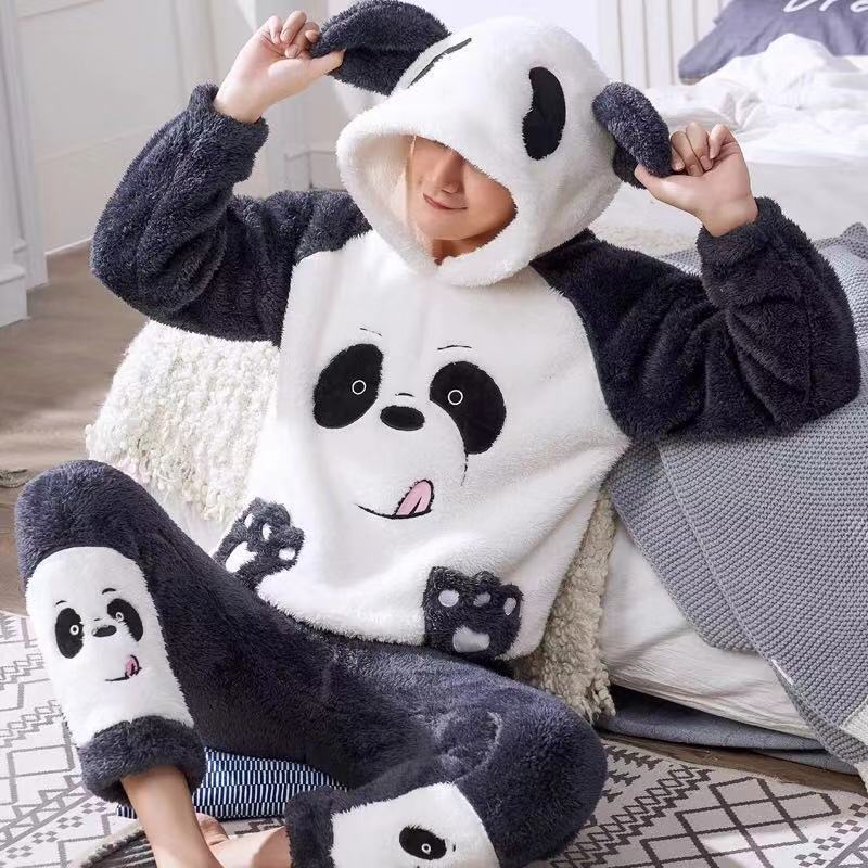 Coral fleece pajamas for autumn and winter Buy Center