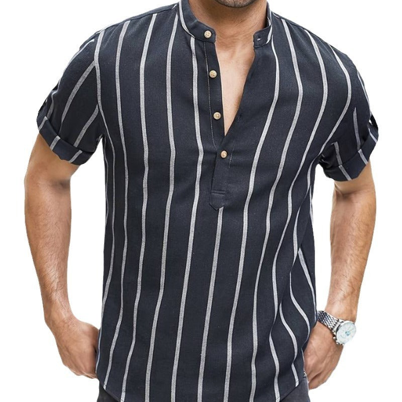 Summer Men's Clothing Short Sleeve Shirt