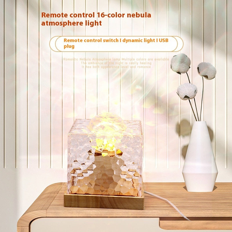 Fresh Arrivals at Buy Center: Rotating Water Ripple Small Night Lamp Creative Bedside-use Flame Ambience Light