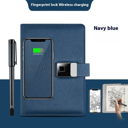 Just Arrived at Buy Center: Handwriting Paper Screen Synchronization Smart Fingerprint Lock Notebook A5 Color6