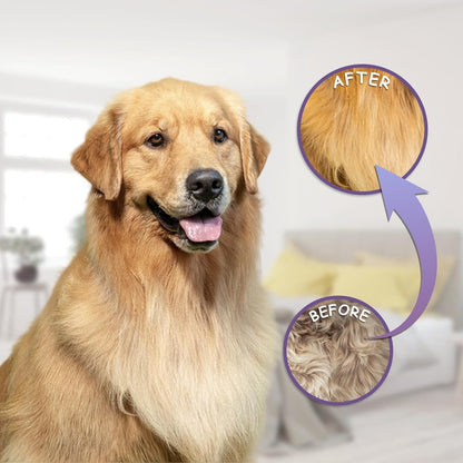 New Detangling Pet Comb For Dog Cat Grooming Comb With Long Short Stainless Steel Teeth Safely Remove Knots Tangles For Healthy Shiny Coat Gentle Effective Detangling Tool For Pet Hair