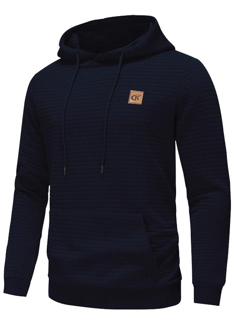 Hooded Round Neck Casual Sweatshirt Jacket | Men's Clothing-Outerwear & Jackets-Man H | Buy Center