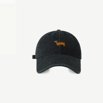 Cute Cartoon Sausage Dog Embroidered Baseball Cap Buy Center