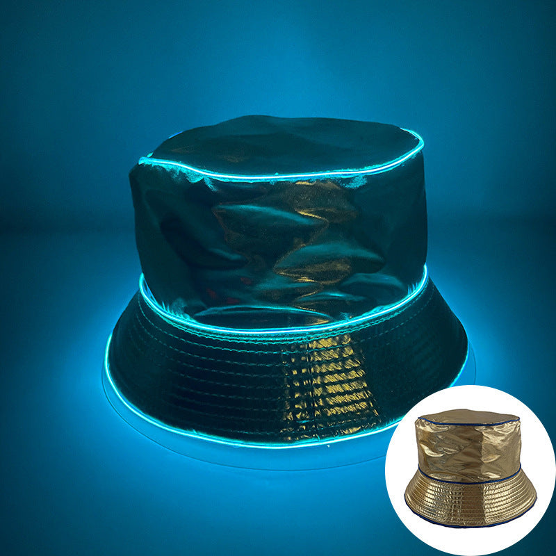 Bar Disco Glowing Bucket Hat Halloween Party LED Light Buy Center