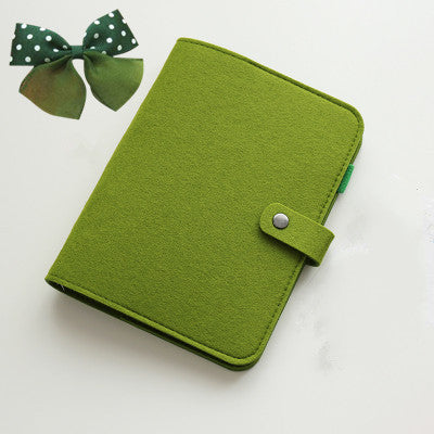 Fresh Arrivals at Buy Center: Felt Personality Creative Loose-leaf Note Diary Green