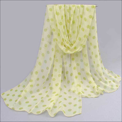 Polka Dot Scarf Bright Red Scarf Polka Dot Thin Chiffon Sunscreen Shawl Buy Center