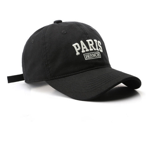 Personalized Washed Letters Embroidered Peaked Cap Outdoor Travel Buy Center