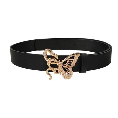 Hot New Items at Buy Center: Dark Snake Butterfly Decoration Belt Men