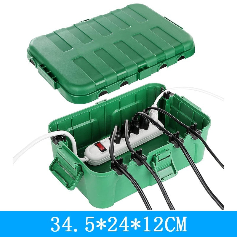 Hot New Items at Buy Center: Cable Safety Junction Box Power Supply Extensionlines Socket Protective Cover Large Green Square