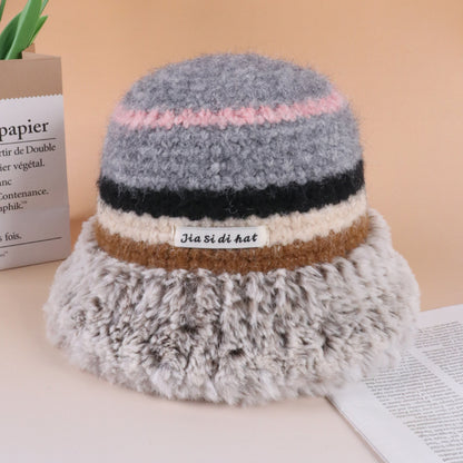 Autumn And Winter Dopamine Knitted Wool Cap Women's Warm Korean Style Buy Center