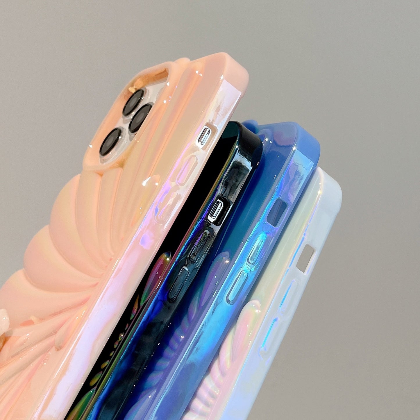 Fresh Arrivals at Buy Center: Color Plated Colorful Laser Shell Phone Case