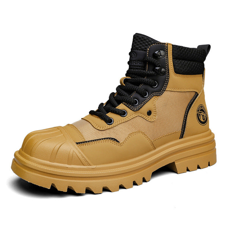 Just Arrived at Buy Center: Men's High-top Shell Toe Rhubarb Martin Boots