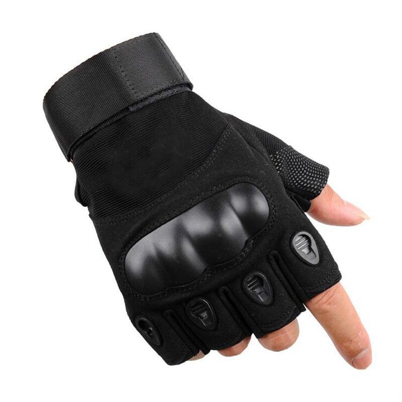 Military Fans Tactical Men's Outdoor Mountaineering Protective Wear-resistant Non-slip Fingerless Gloves